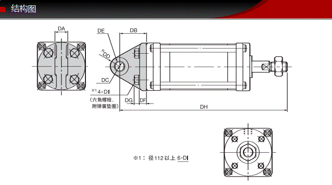 FCS-KSFK-63-78-S0藤倉標(biāo)準氣缸(圖6)