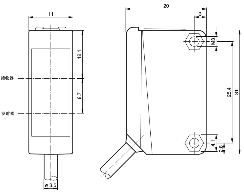 漫反射光電傳感器ML100-8-H-350-RT/102/115(圖2)