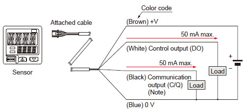 用于氣體的雙顯示數(shù)字壓力傳感器I/O電路及接線圖(圖2)