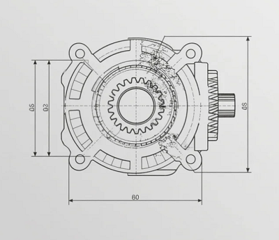 鋁合金蝸輪蝸桿減速機(jī)，蝸輪齒面磨損檢測方法？(圖1)