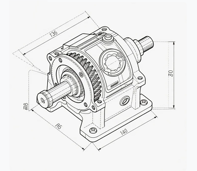 鋁合金蝸輪蝸桿減速機，潤滑油抗乳化性能要求(圖1)