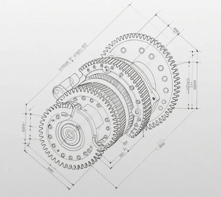 軟齒面減速機(jī)低速重載齒面接觸應(yīng)力分散(圖1)